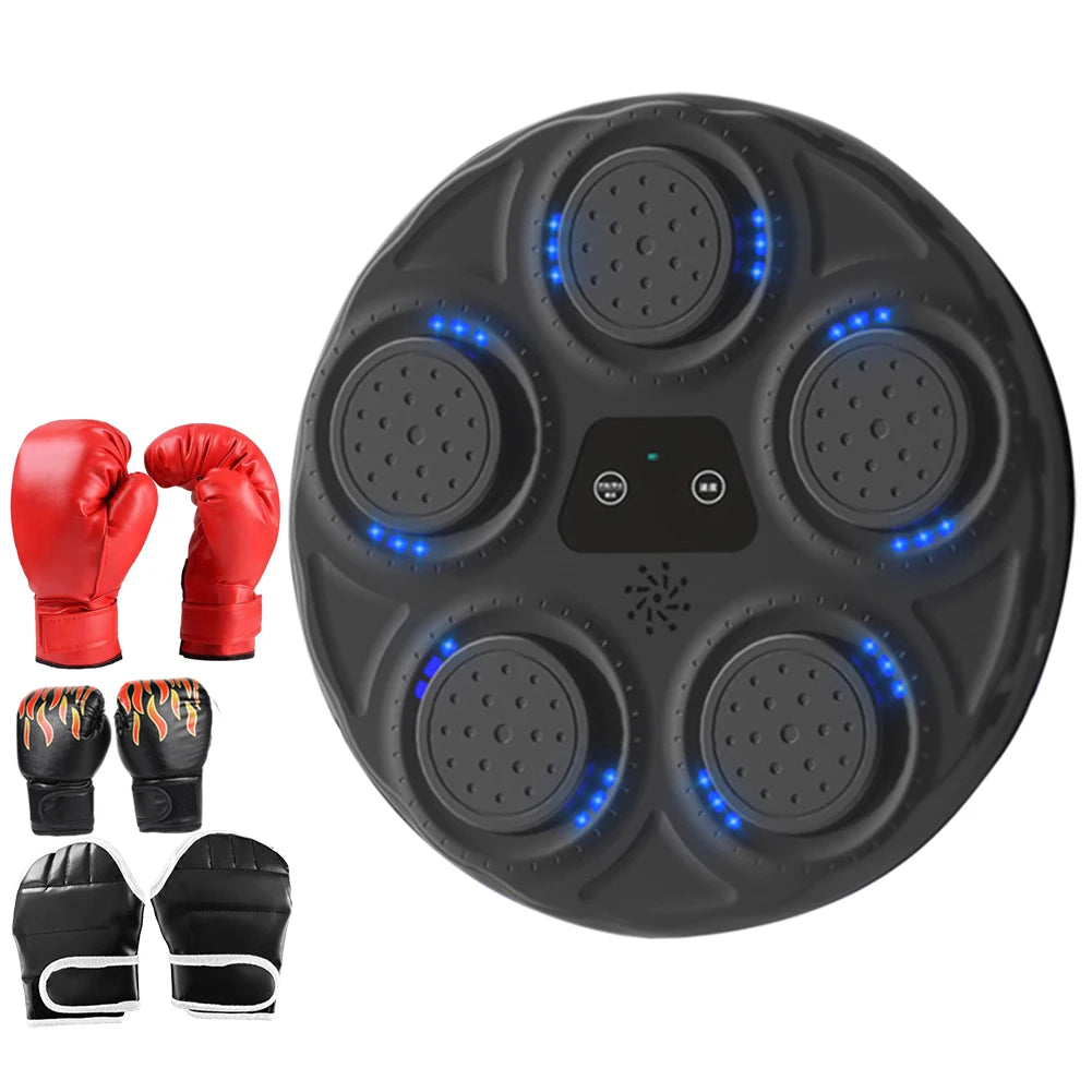 Smart Music Boxing Machine with LED Lights - Fitness Boxing Equipment for Kids & Adults